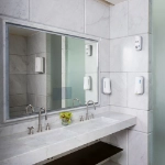 No-touch soap dispenser white in situ